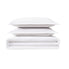  Frye Cotton Linen Blend 3 Piece Duvet Set - White - Bonton