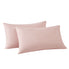  Frye Cotton Linen Blend Pillowcase Pair - Blush - Bonton