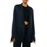  Ciebon Giada Feather Trimmed Satin Jacket - Navy - Bonton