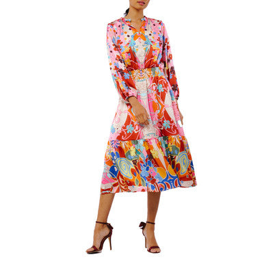  Irena Abstract Print Mini Dress - Multi - Bonton