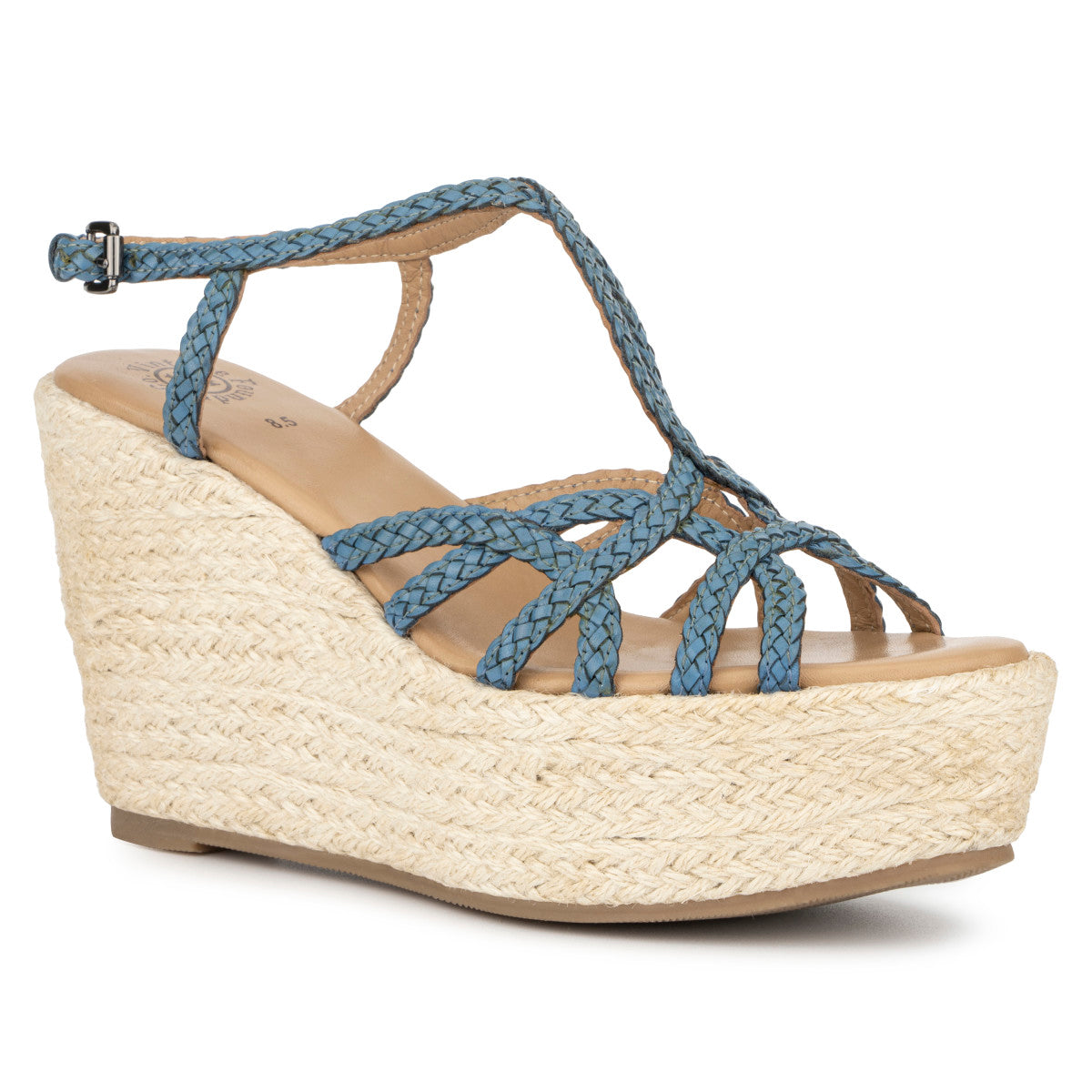  Women's Eloise Wedge - Blue - Bonton