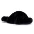  Women's Luna Furry Slides - Black - Bonton