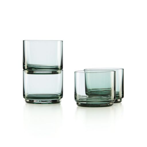  Lenox Tuscany Classics Stackable Short Glasses Set of 4 - Blue - Bonton