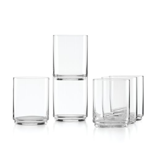  Lenox Tuscany Classics Stackable Tall Glasses Set of 4 - Smoke - Bonton