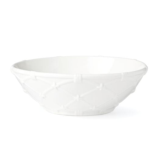  Lenox Wicker Creek Serving Bowl - White - Bonton