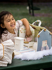 Doll House Featuring Wooden Furniture