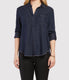  Riley Rolled Tab Sleeve Button Down Shirt Double Chest Pockets - Overdye Indigo - Bonton