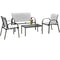 Metal Frame 4 Piece Furniture Set