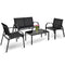 Metal Frame 4 Piece Furniture Set