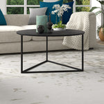 Jenson 33'' Wide Coffee Table with Metal Top