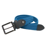 Arnold Palmer Elastic Stretch Braid Belt with Leather Accents