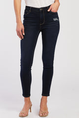 Alisia Mid Rise Skinny Jean With Distressed Detail