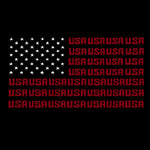 Premium Blend Word Art T-shirt - USA Flag