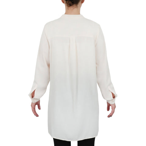 Popover Blouse With Side Slits