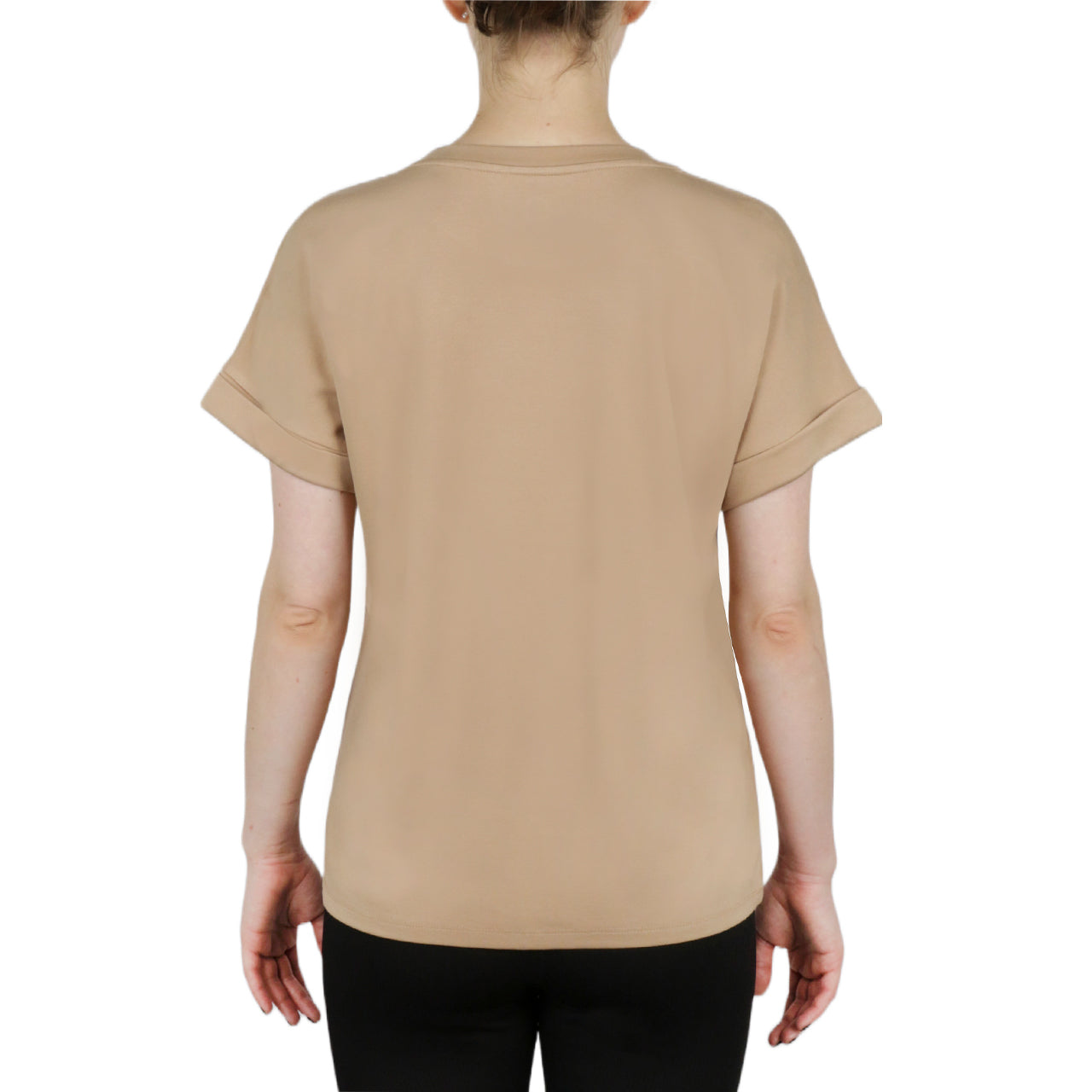  Anne Klein Rolled Cuff Extended Shoulder With Heat Set Serentity Seal - Light Coffee - Bonton