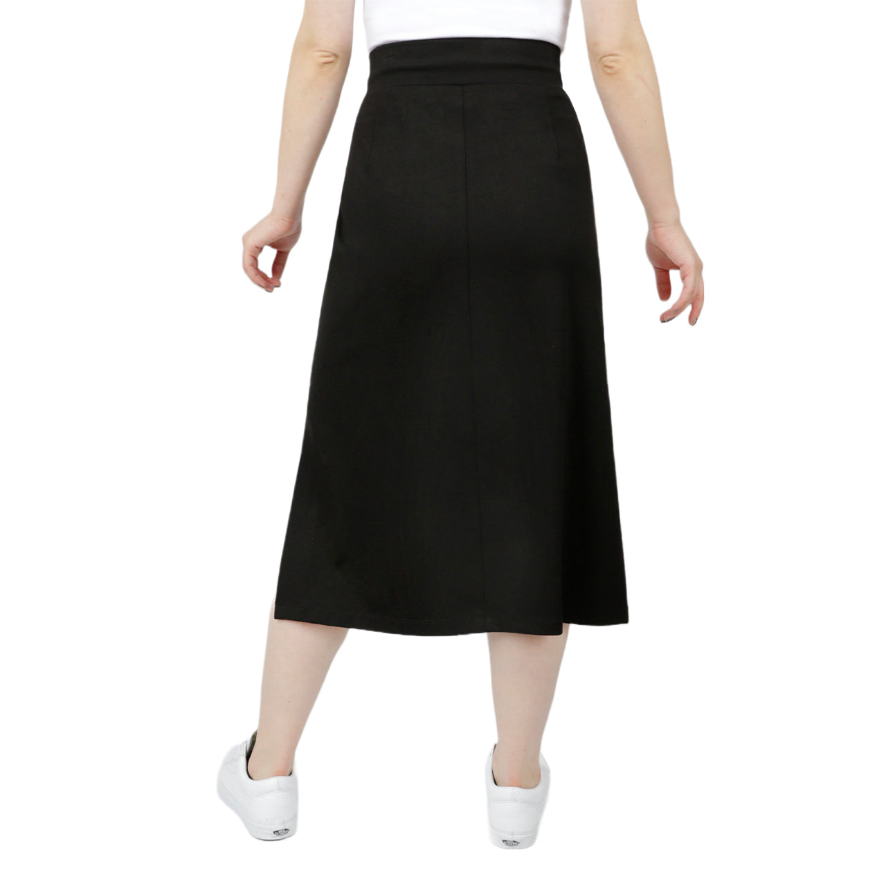  Anne Klein Pull On Side Tape Skimmer Skirt - Black - Bonton