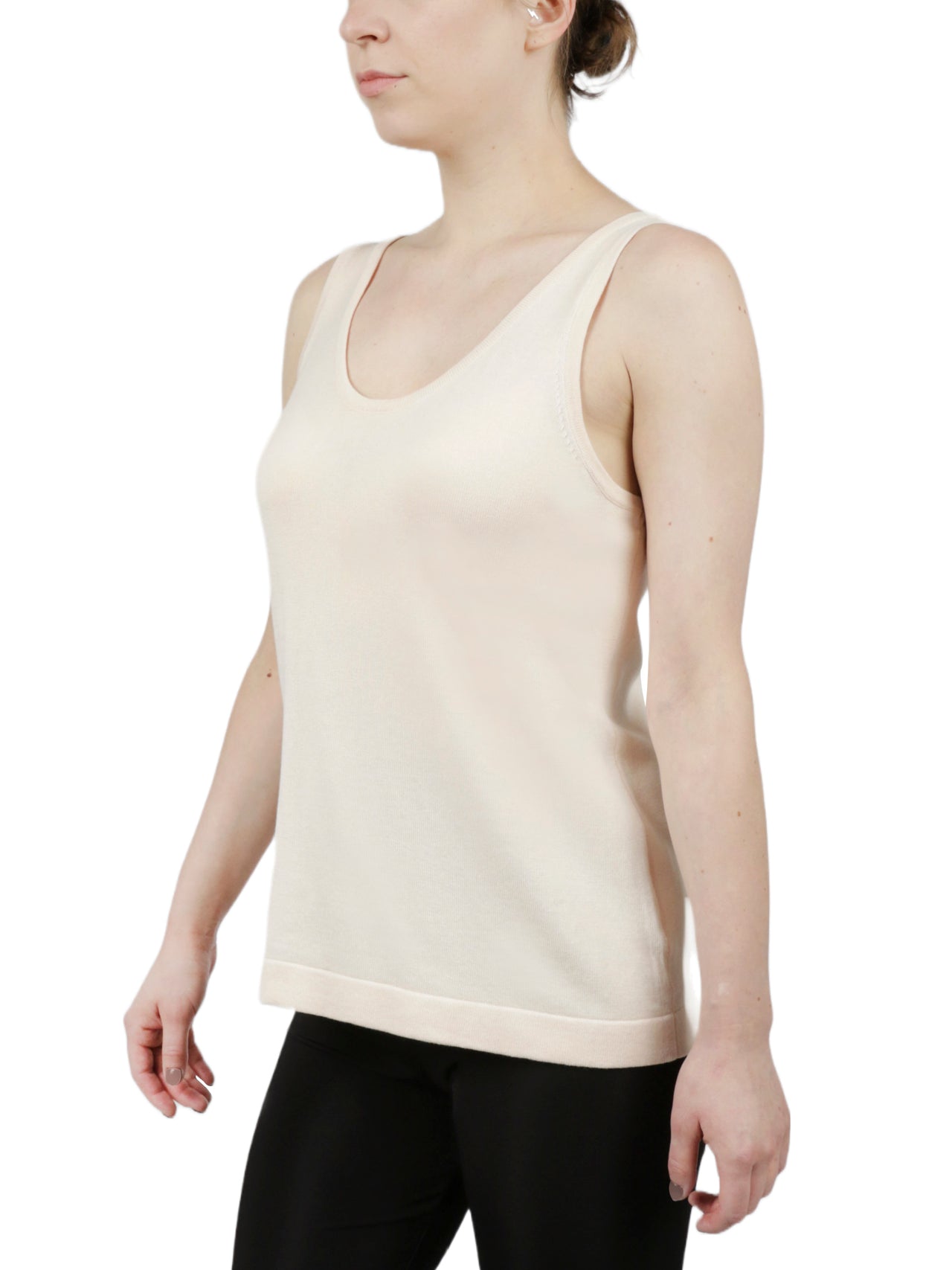  Anne Klein Scoop Neck Tank Top - Bisqueware - Bonton