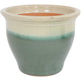 Studio UV and Frost-Resistant Ceramic Flower Pot Planter with Drainage Holes
