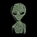 Raglan Baseball Word Art T-shirt - Alien