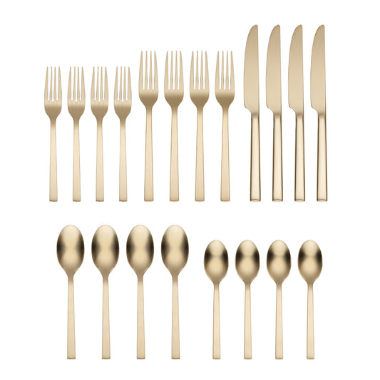 Chef's Table Champagne 20-Piece Flatware Set