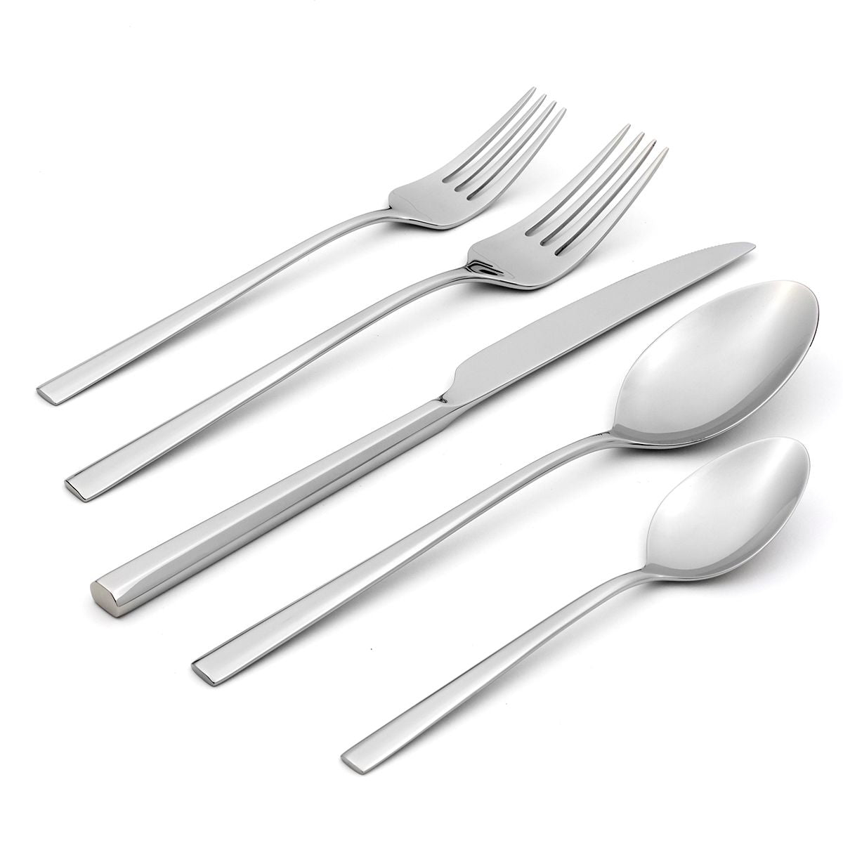  Oneida Karlek 20-Piece Flatware Set - Stainless Steel - Bonton