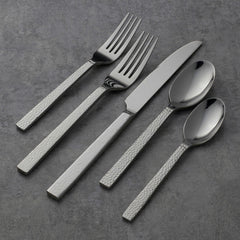 Chef's Table Hammered 45-Piece Flatware Set