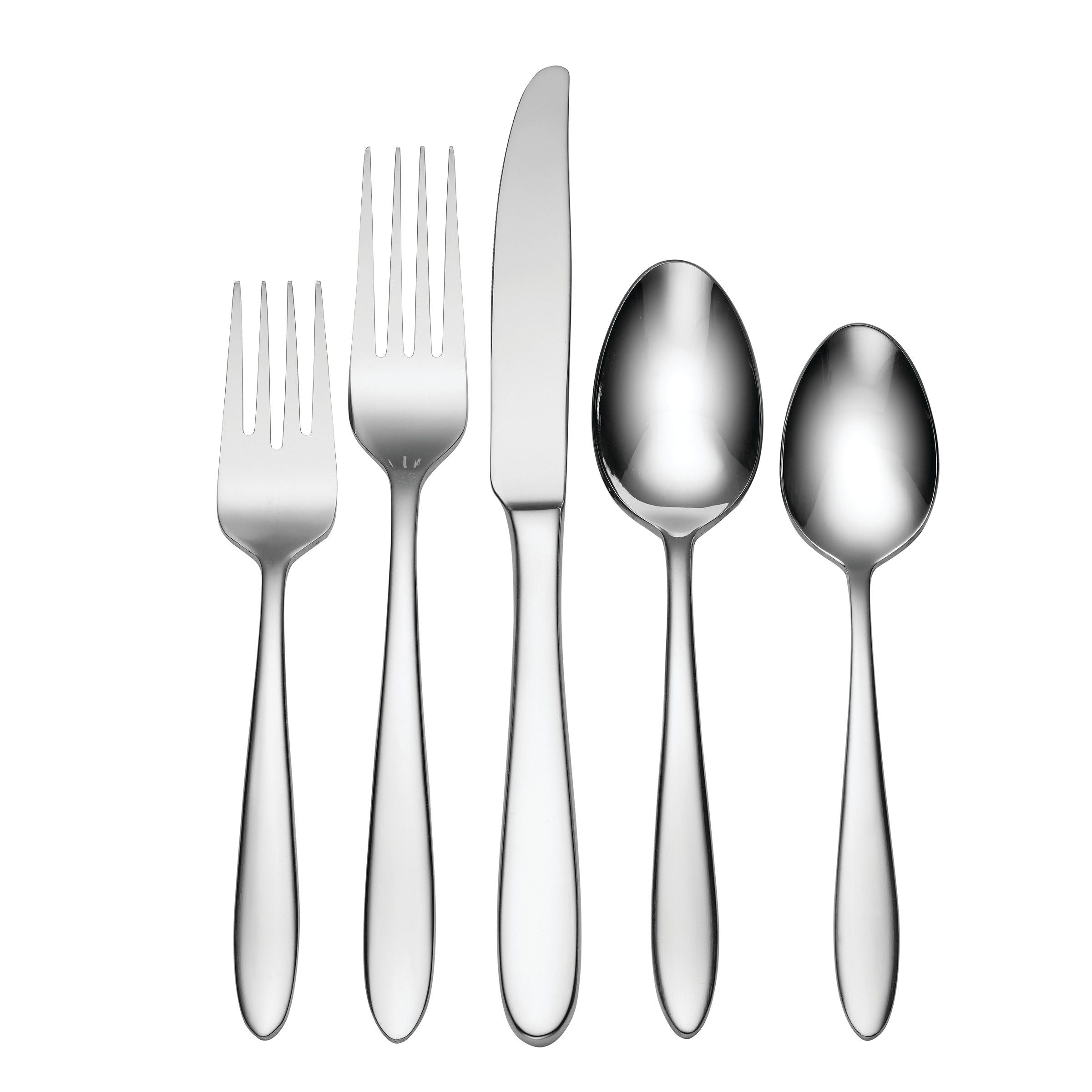  Oneida Mooncrest 20-Piece Flatware Set - Stainless Steel - Bonton