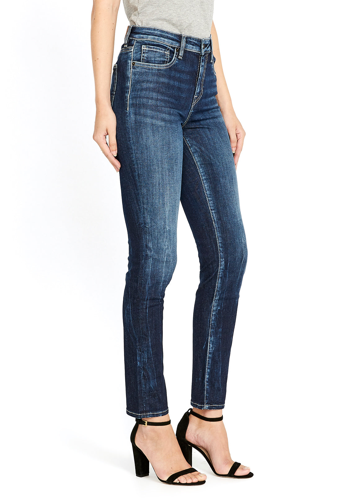  Buffalo David Bitton CARRIE MID RISE SLIM JEANS - RECKLESS BLUE - Bonton