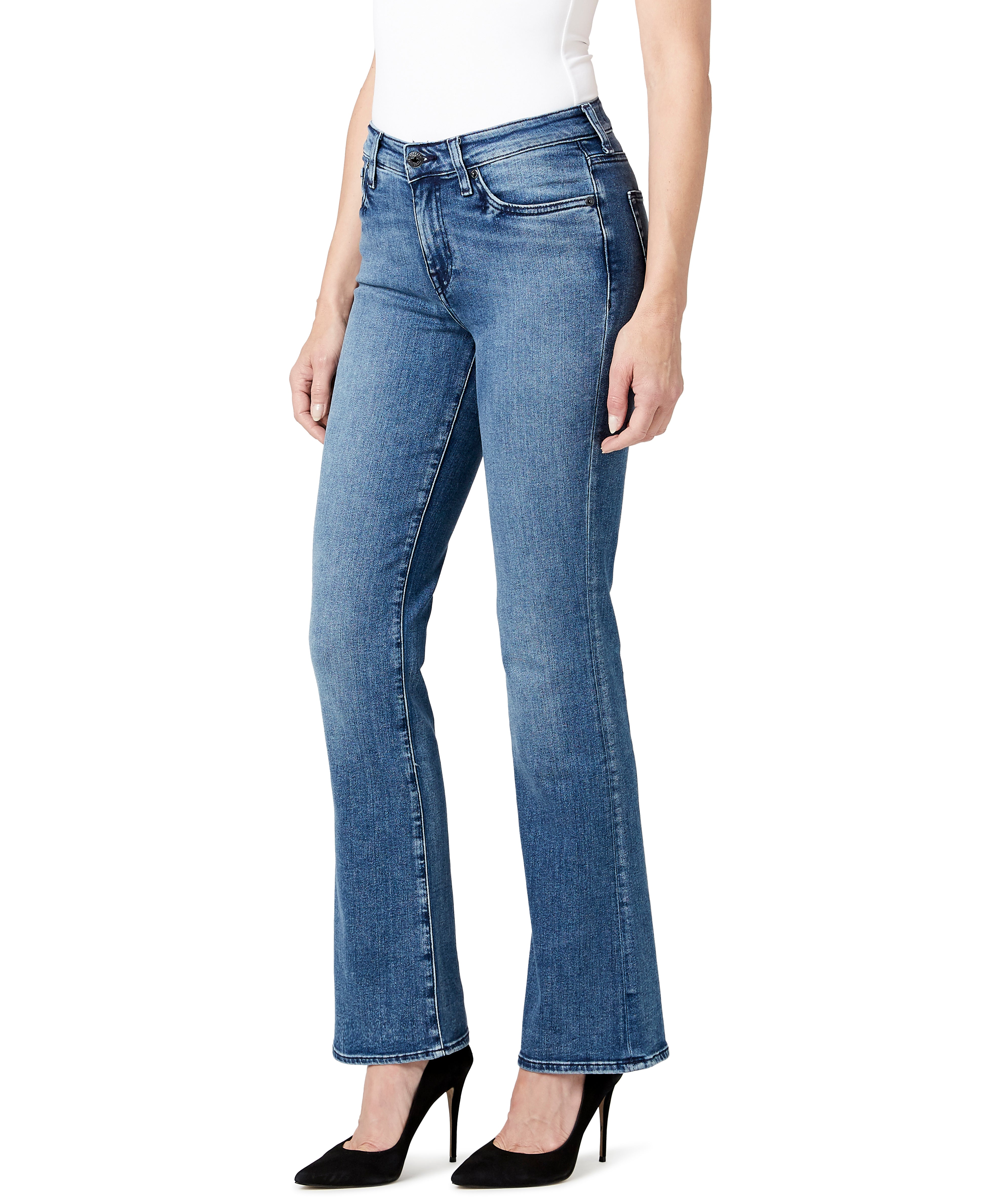  Buffalo David Bitton QUEEN MID RISE BOOTCUT JEANS - INDIGO - Bonton