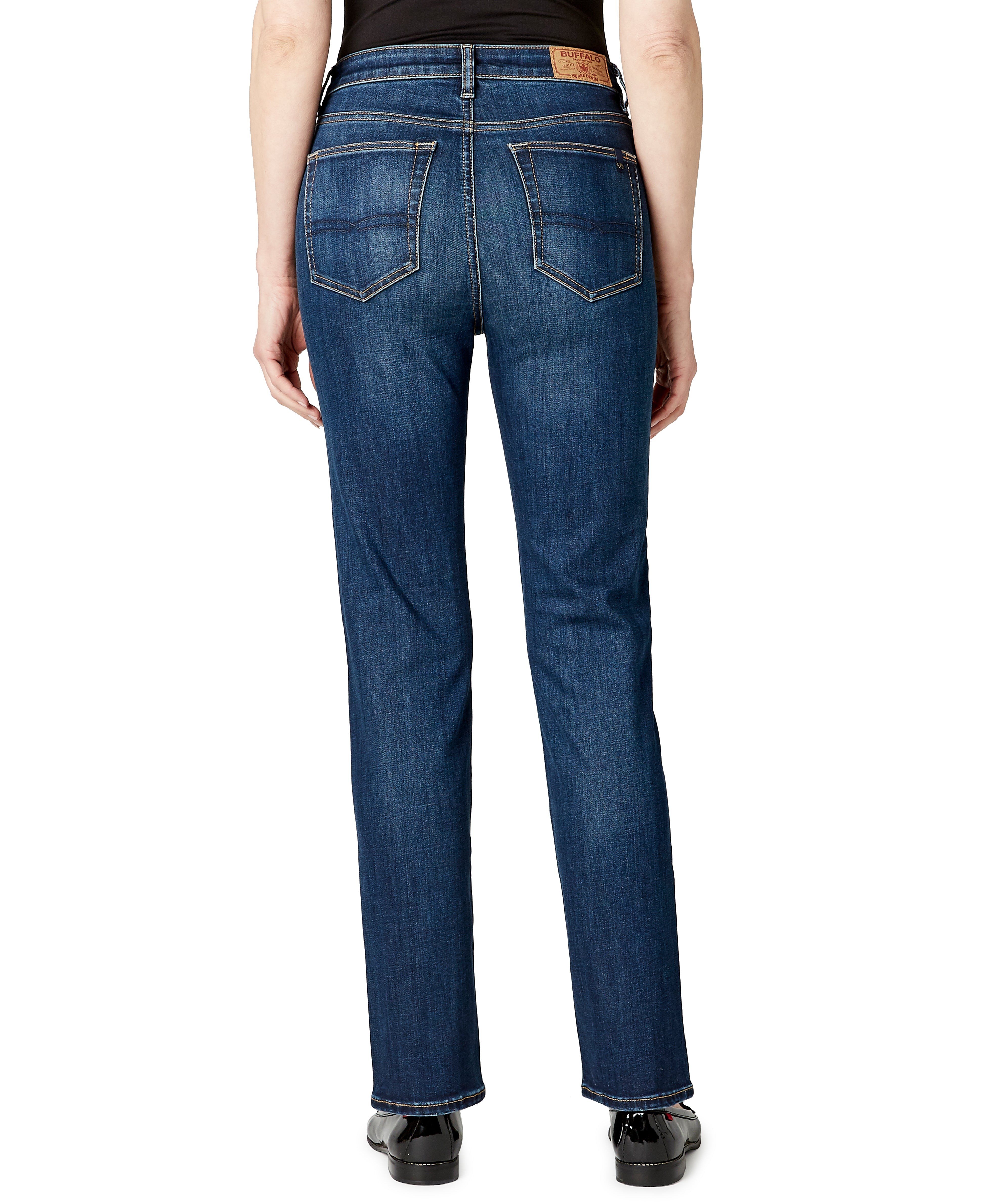  Buffalo David Bitton JAYDEN HIGH RISE STRAIGHT JEANS - NIGHT RAIN - Bonton