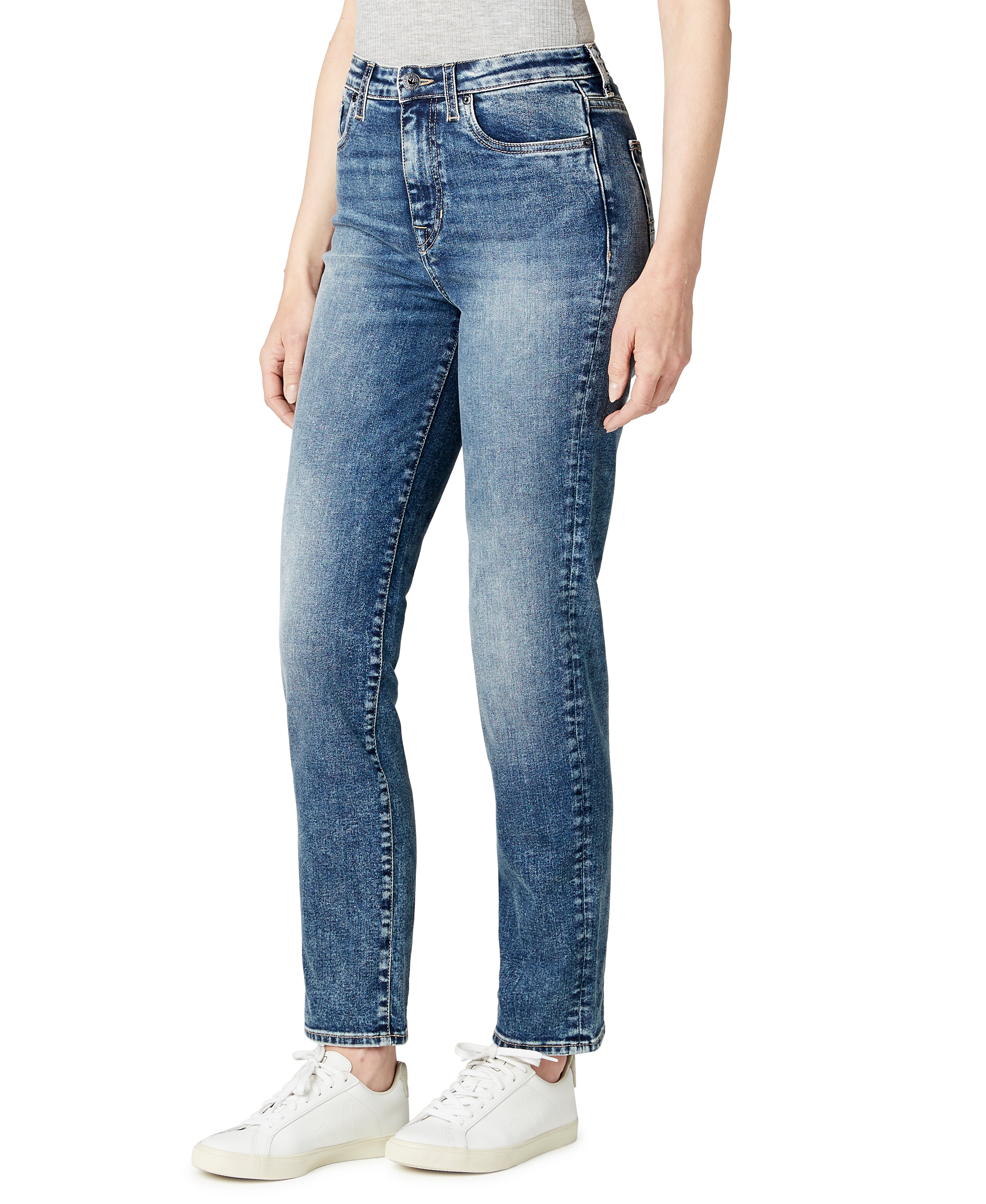  Buffalo David Bitton JAYDEN HIGH RISE STRAIGHT JEANS - NIGHT RAIN - Bonton