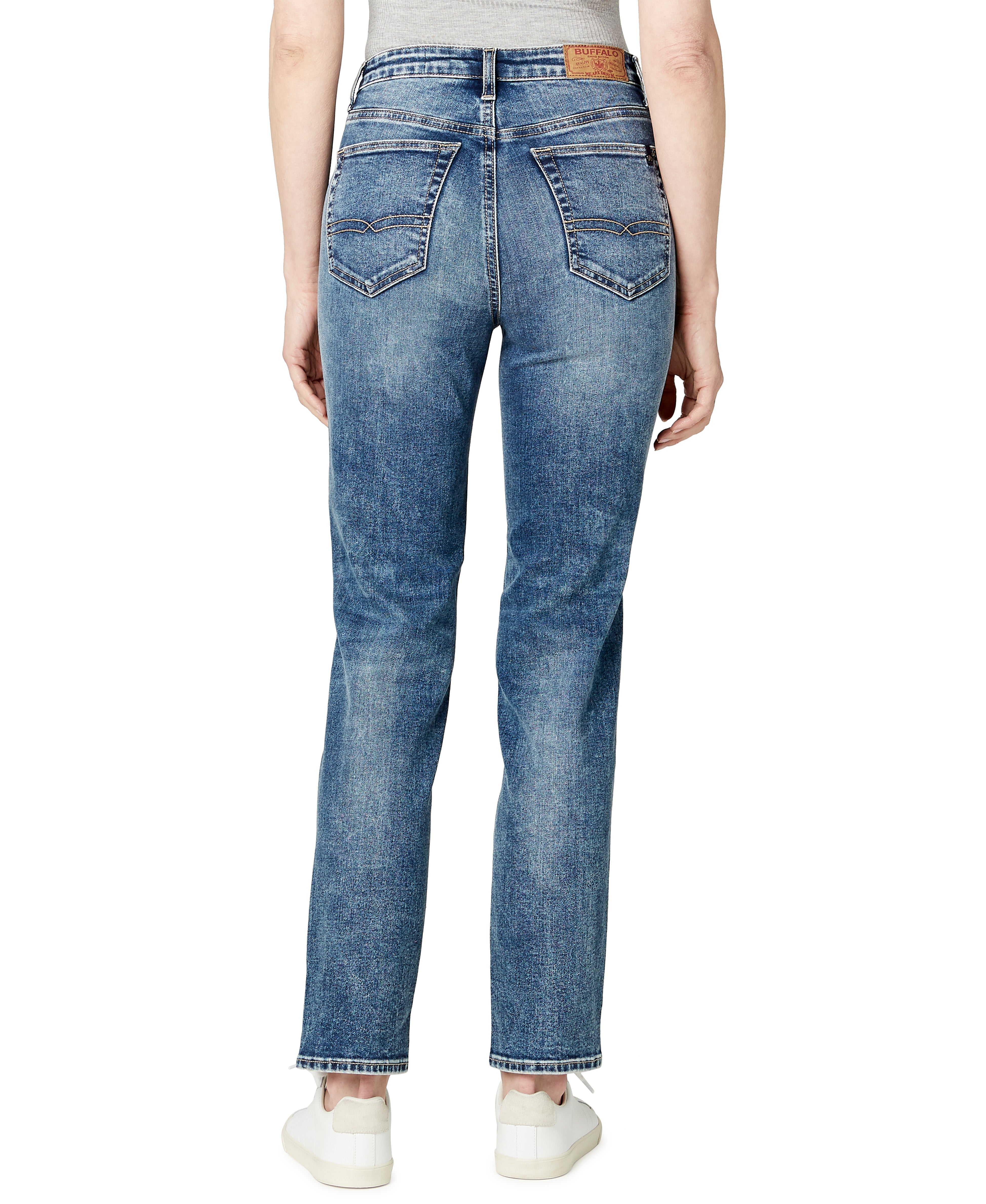  Buffalo David Bitton JAYDEN HIGH RISE STRAIGHT JEANS - NIGHT RAIN - Bonton