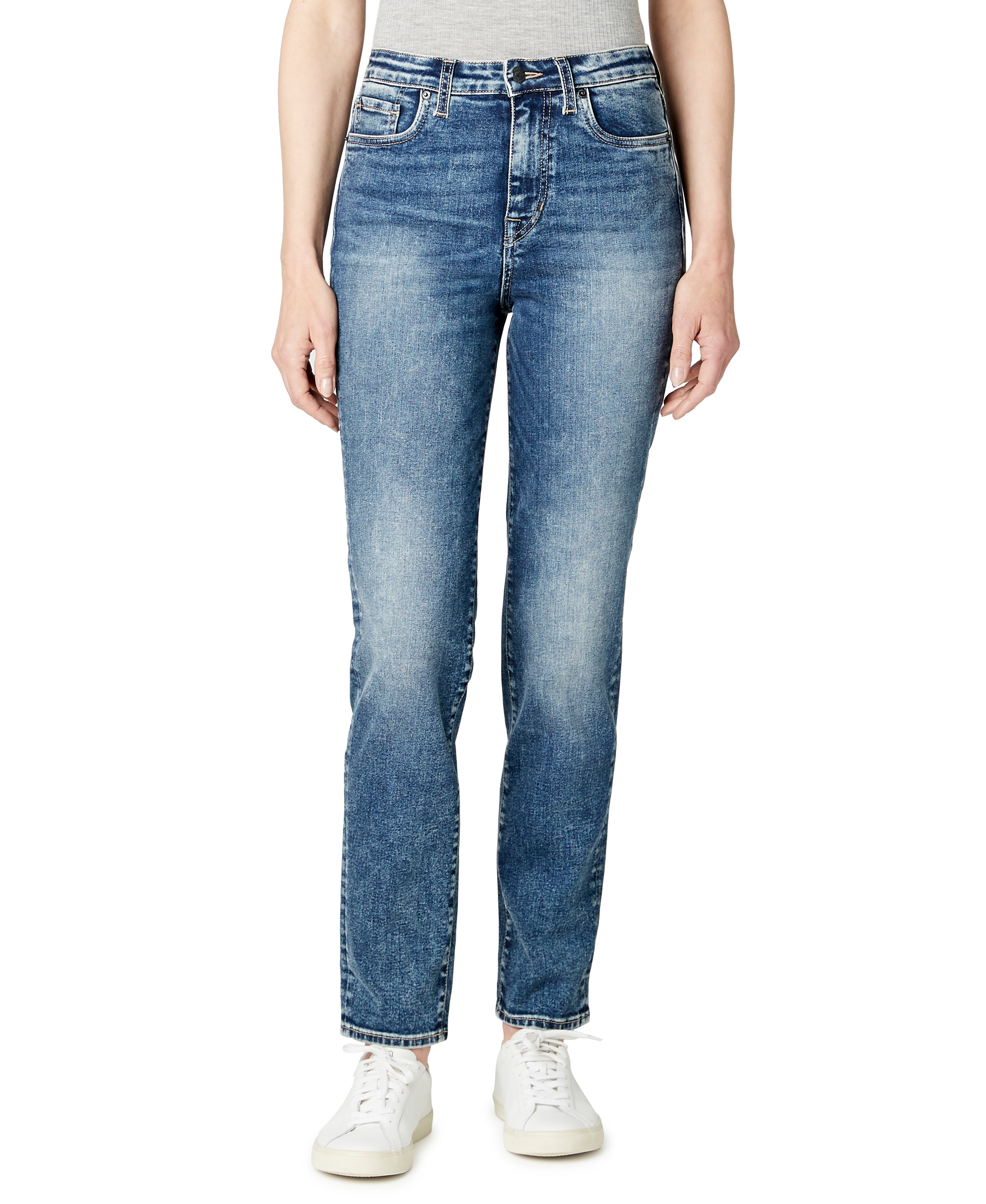  Buffalo David Bitton JAYDEN HIGH RISE STRAIGHT JEANS - NIGHT RAIN - Bonton