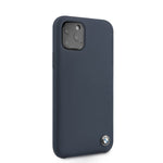 iPhone 11 Pro - Silicone Navy Signature Collection Metal Logo - BMW