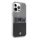 iPhone 13 Pro Max - Hard Case Clear PC/TPU V Navy Stripe Wordmark - BMW