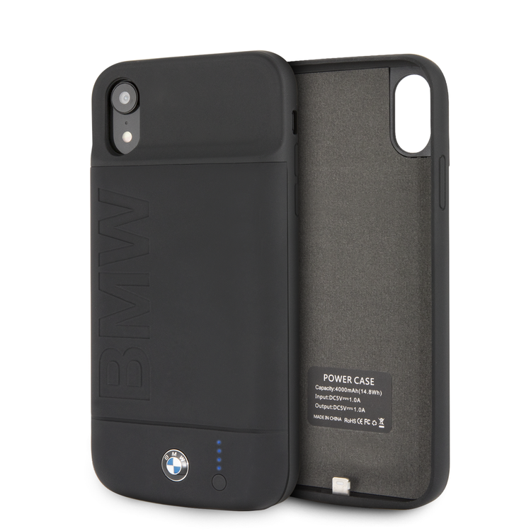 iPhone XR - Hard Case Black Full Deboss Logo 4000 Mah - BMW2