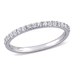 3/8 CT TGW Created White Sapphire in 10K White Gold Ring