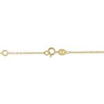 1/6 Carat TW Diamond Yellow-Plated Sterling Silver Chain Link Bar Necklace