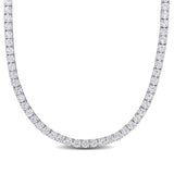 Created White Sapphire Tennis Necklace