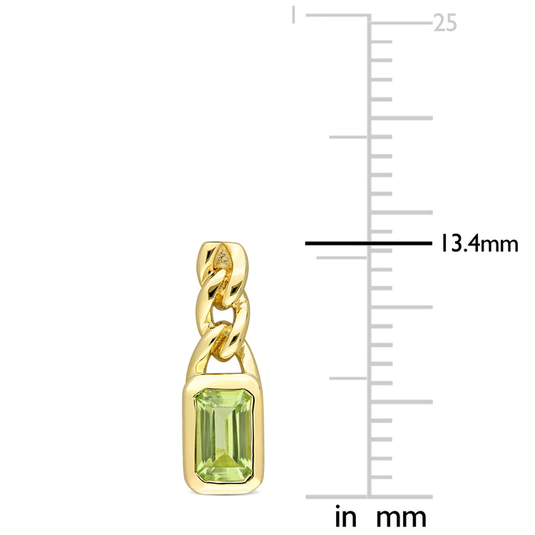 Peridot Link Drop Earrings