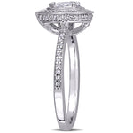 5/8 CT TW Diamond 14K White Gold Halo Engagement Ring
