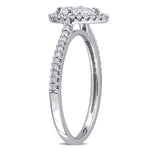 3/4 CT TW Diamond 14K White Gold Floating Halo Engagement Ring