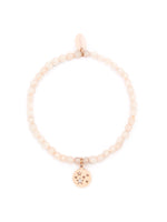 Pink Star White Jade Bracelet