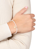 Pink Star White Jade Bracelet