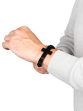 Men's Adjustable Black Stainless Steel Cross Bracelet