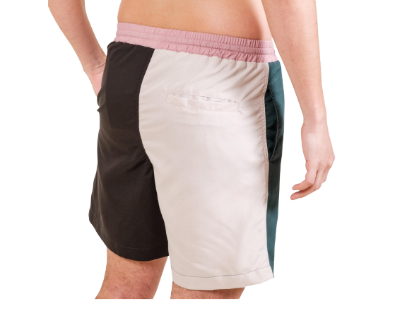 Hunter Green Color Block Swim Shorts