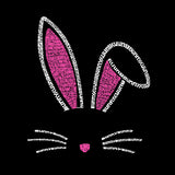 LA Pop Art Women's Word Art Crew Sweatshirt - Bunny Ears