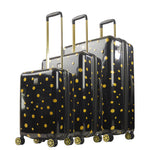 Impulse Mixed Dots Hardside Spinner Luggage 3 Piece Set