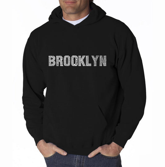 Word Art Hooded Sweatshirt - Brooklyn Neighborhoods 1