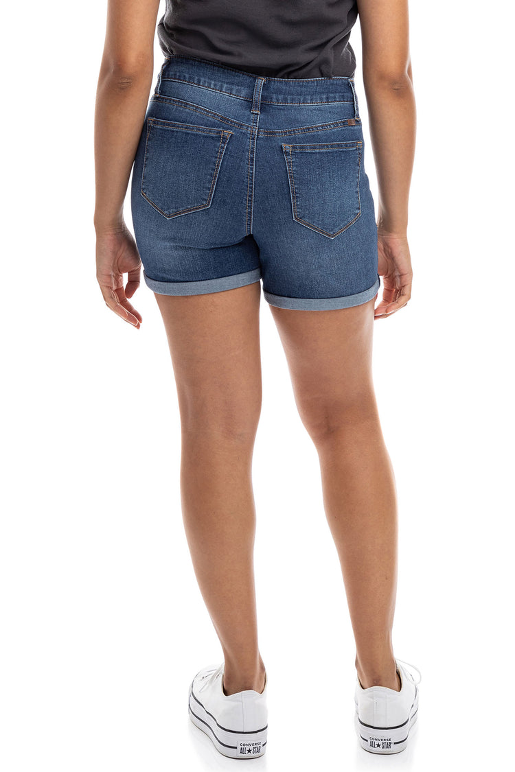 7" to 5" Rolled Denim Shorts